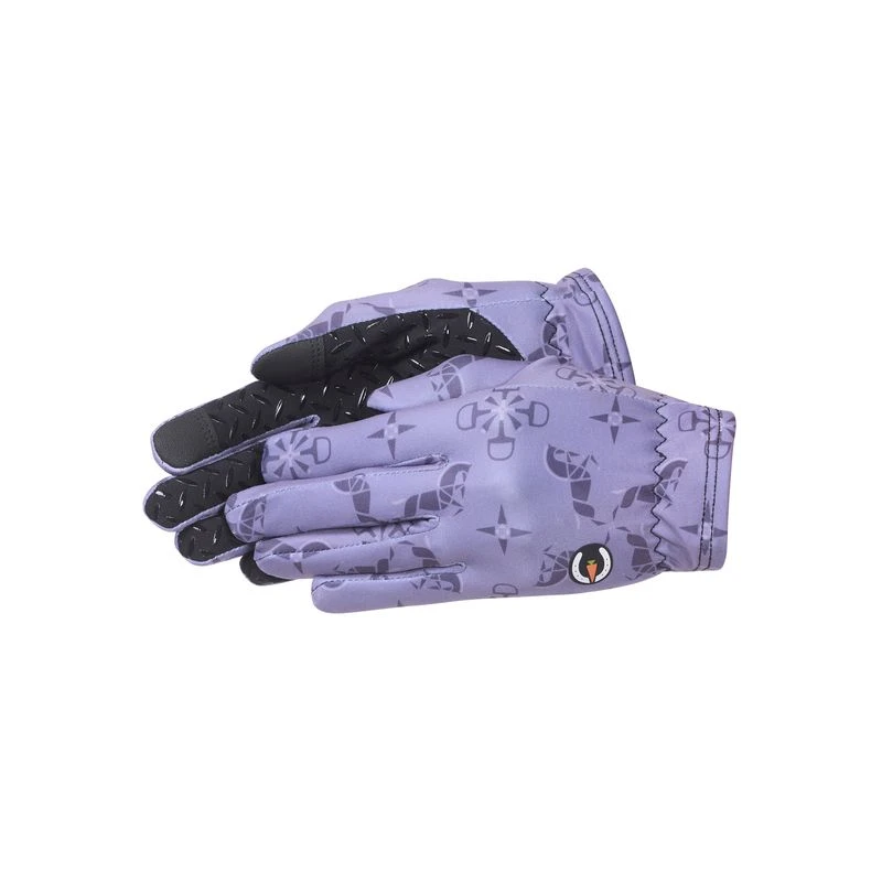 Kerrits Kids' Thermo Tech Printed Gloves - Violet Dawn Horse Quadrille 1 Kerrits Kids' Thermo Tech Printed Gloves - Violet Dawn Horse Quadrille