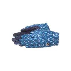 Kerrits Kids' Thermo Tech Printed Gloves - Lapis Bit Of Color