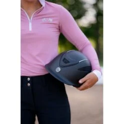 TuffRider Ventek Air Riding Helmet - Black/Silver -Tackof The Day Shop 1024717 800 800