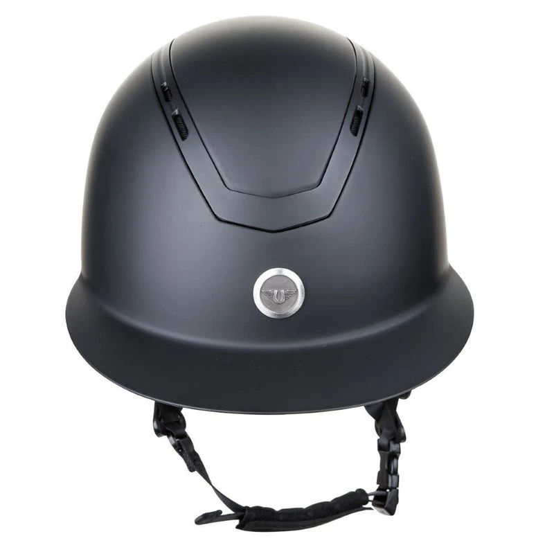 TuffRider Guardian Matte Wide Brim Helmet - Black 2 TuffRider Guardian Matte Wide Brim Helmet - Black - Image 2