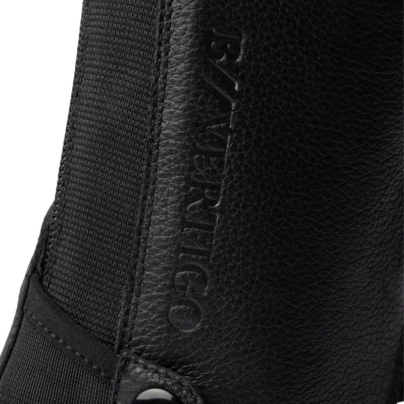 B Vertigo Chantilly Leather Half Chaps - Black Beauty 4 B Vertigo Chantilly Leather Half Chaps - Black Beauty - Image 4