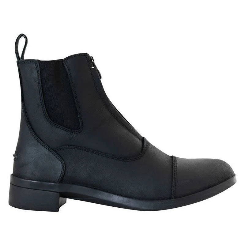 TuffRider Women's Como Waterproof Leather Paddock Boots - Black 2 TuffRider Women's Como Waterproof Leather Paddock Boots - Black - Image 2