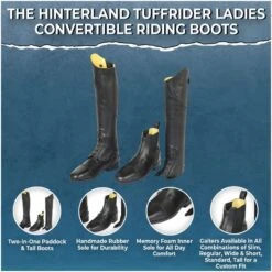 TuffRider Women's Hinterland Gaiters - Black -Tackof The Day Shop 1038881 800 800