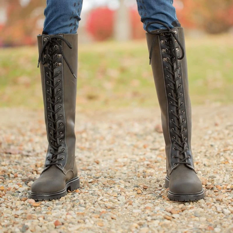 Equinavia Women's Ari Thinsulate Lace Country Boots - Brown 4 Equinavia Women's Ari Thinsulate Lace Country Boots - Brown - Image 4