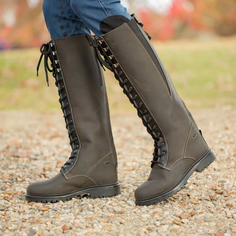 Equinavia Women's Ari Thinsulate Lace Country Boots - Brown 5 Equinavia Women's Ari Thinsulate Lace Country Boots - Brown - Image 5