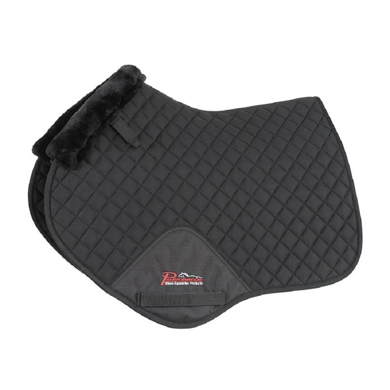 Shires Performance Supafleece Jump Saddle Pad - Black 1 Shires Performance Supafleece Jump Saddle Pad - Black