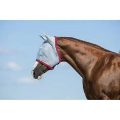 Amigo Fly Mask - Baby Blue/Pink