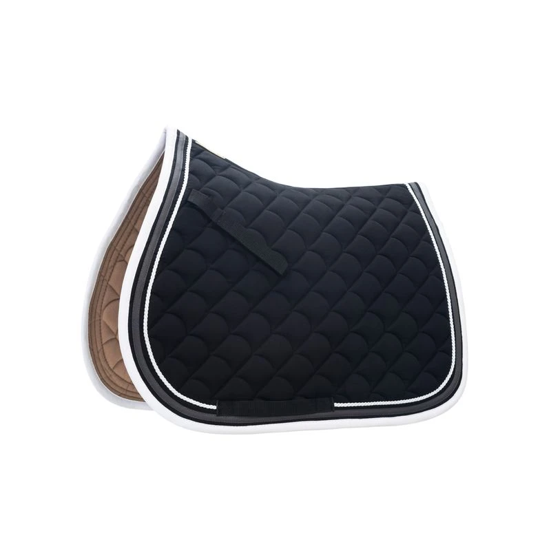 Roma Crescent All Purpose Saddle Pad - Black/Grey/White 1 Roma Crescent All Purpose Saddle Pad - Black/Grey/White