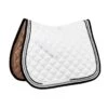 Roma Crescent All Purpose Saddle Pad - White/Grey/Black