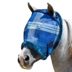 Kensington Pony Fly Mask W/Plush Fleece Trim - Kentucky Blue -Tackof The Day Shop 334665 800 800