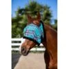Kensington Fly Mask W/Plush Fleece Trim - Black Ice