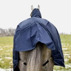 Horze Avalanche Heavyweight Combo Turnout Blanket - Peacoat Dark Blue -Tackof The Day Shop 341997 800 800