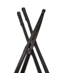 Collegiate One Sided Rubber Reins IV - Black