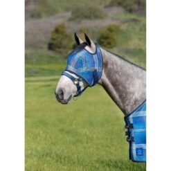 Kensington Signature Fly Mask W/Web Trim - Kentucky Blue