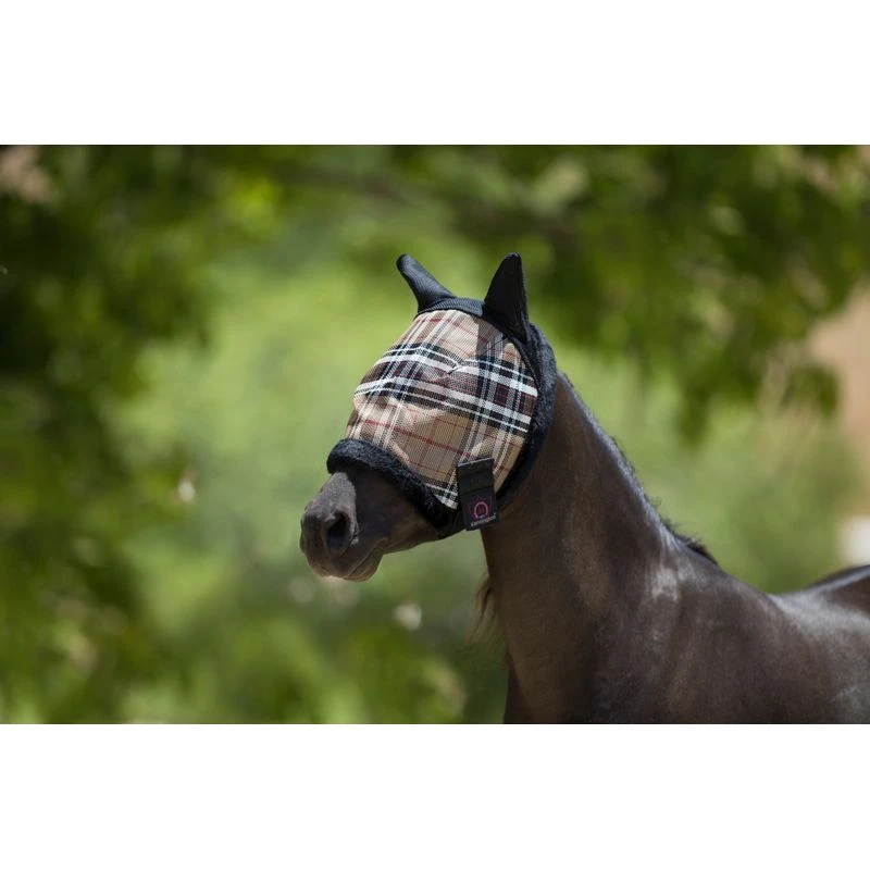 Kensington Mini Fly Mask W/Ears & Fleece Trim - Deluxe Black 1 Kensington Mini Fly Mask W/Ears & Fleece Trim - Deluxe Black