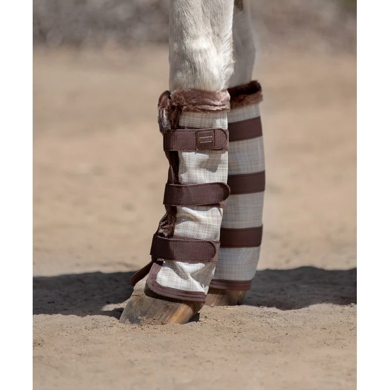 Kensington Protective Fly Boots W/Fleece Trim - Desert Sand 1 Kensington Protective Fly Boots W/Fleece Trim - Desert Sand