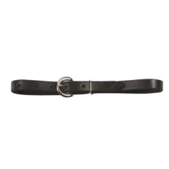 Western Rawhide 1" Leather Rig Strap - Black