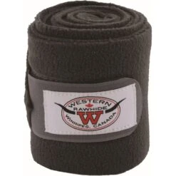 Western Rawhide Anti-Pilling Polo Wraps - Grey