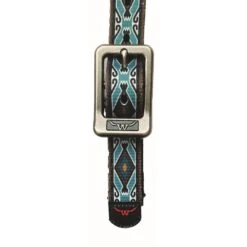 Western Rawhide Signature Pattern Halter - Black/Rhombus