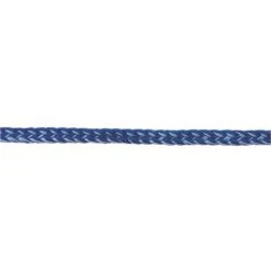 Western Rawhide 1" Braided Poly Knotted Roping Reins - Royal Blue/Baby Blue