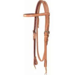 Western Rawhide Country Legend Basic Browband Headstall - Golden Tan