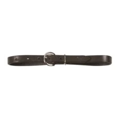 Western Rawhide 1" Leather Rig Strap - Dark Walnut