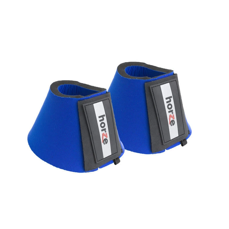 Horze Pro Bell Boots - Blue 1 Horze Pro Bell Boots - Blue
