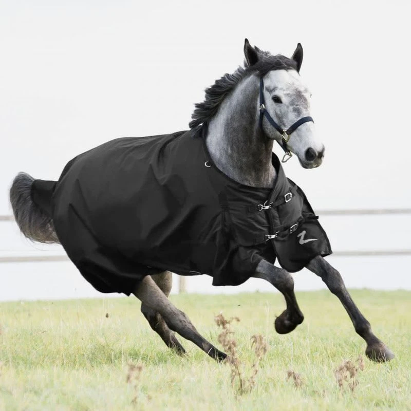 Horze Nevada Medium Weight Turnout Blanket - Black 1 Horze Nevada Medium Weight Turnout Blanket - Black