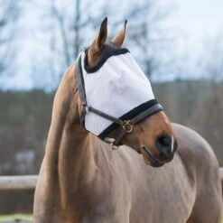 Horze Fly Mask - Black/White