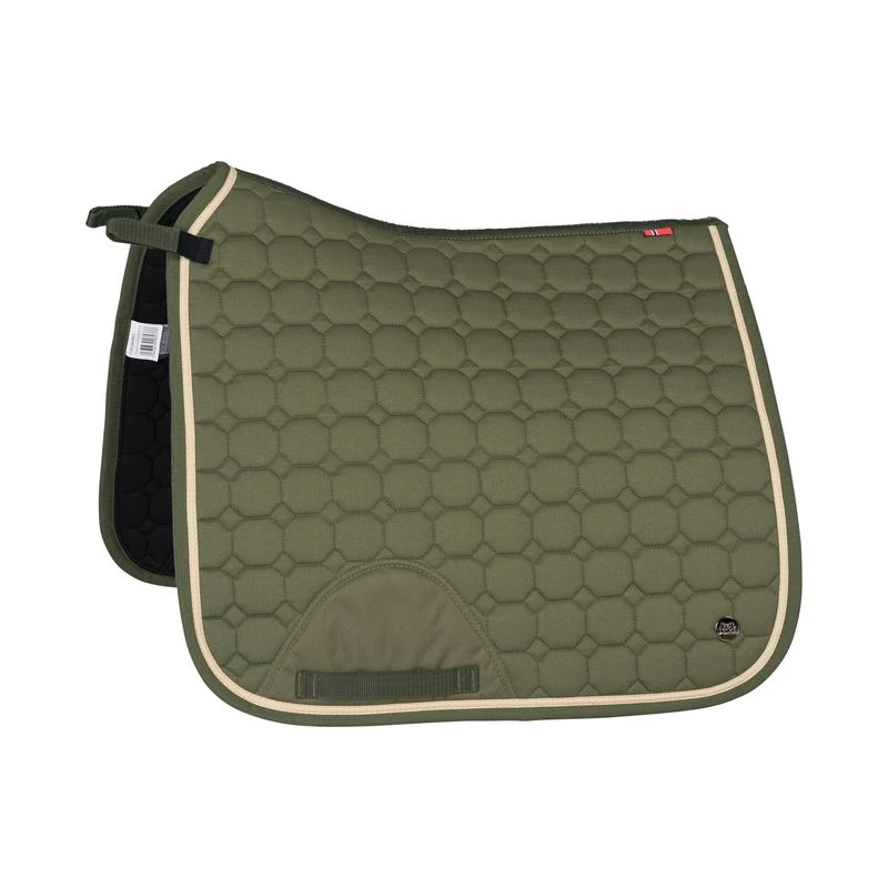 B Vertigo Zurich Dressage Saddle Pad - Beetle Khaki Green 1 B Vertigo Zurich Dressage Saddle Pad - Beetle Khaki Green