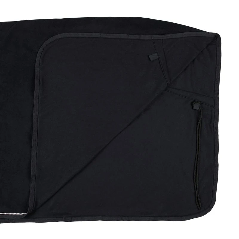 Horze Fleece Show Cooler - Navy Blue/Silver 2 Horze Fleece Show Cooler - Navy Blue/Silver - Image 2