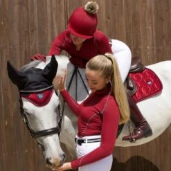 Woof Wear Vision Ergonomic Ear Net - Black/Shiraz -Tackof The Day Shop 389034 800 800