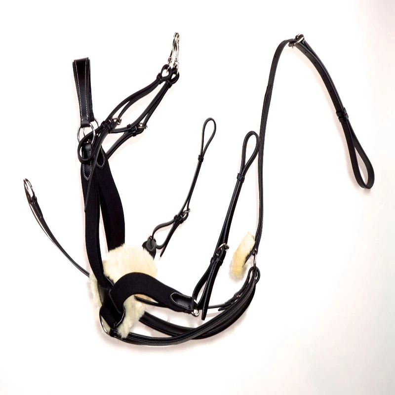 Nunn Finer 5-Way Breastplate - Black/Zinc 2 Nunn Finer 5-Way Breastplate - Black/Zinc - Image 2