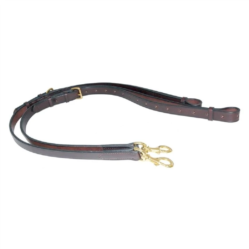 Nunn Finer All Leather Side Reins - Havana 2 Nunn Finer All Leather Side Reins - Havana - Image 2