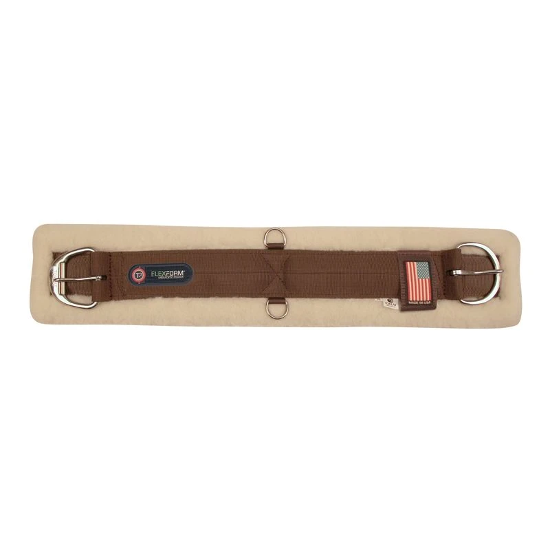 T3 FlexForm WoolBack Straight Cinch - Brown/Natural 1 T3 FlexForm WoolBack Straight Cinch - Brown/Natural