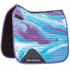 Weatherbeeta Prime Marble Dressage Saddle Pad - Purple Swirl