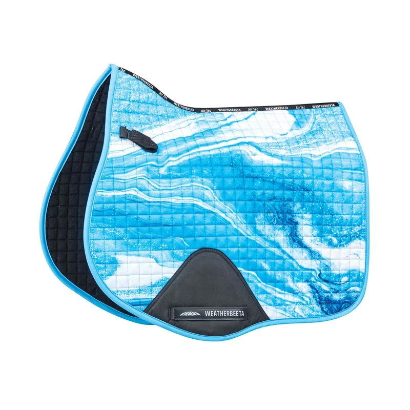Weatherbeeta Prime Marble All Purpose Saddle Pad - Blue Swirl 1 Weatherbeeta Prime Marble All Purpose Saddle Pad - Blue Swirl