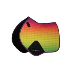 Weatherbeeta Prime Ombre Jump Shaped Saddle Pad - Rainbow Dream