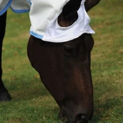 Weatherbeeta Comfitec Sweet Itch Shield Combo Neck - White/Blue -Tackof The Day Shop 413838 800 800