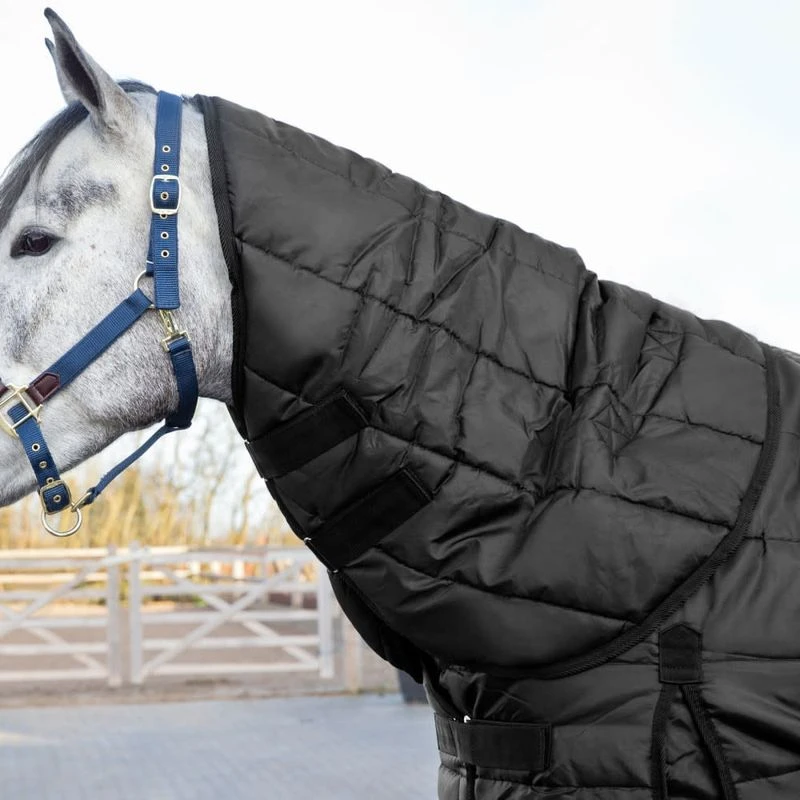 Horze Nevada Stable Blanket Neck Cover 200g - Black 1 Horze Nevada Stable Blanket Neck Cover 200g - Black