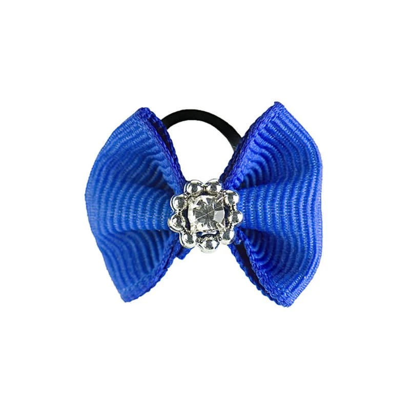 Horze Sparkling Mane Bows - Blue 1 Horze Sparkling Mane Bows - Blue