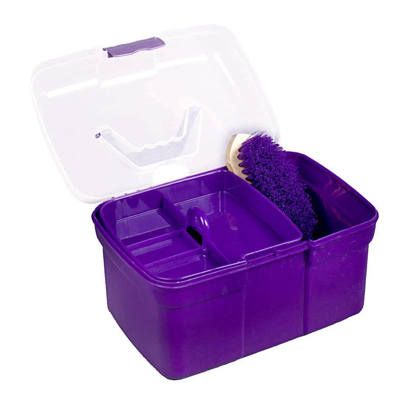 Horze Junior Grooming Box - Purple 1 Horze Junior Grooming Box - Purple