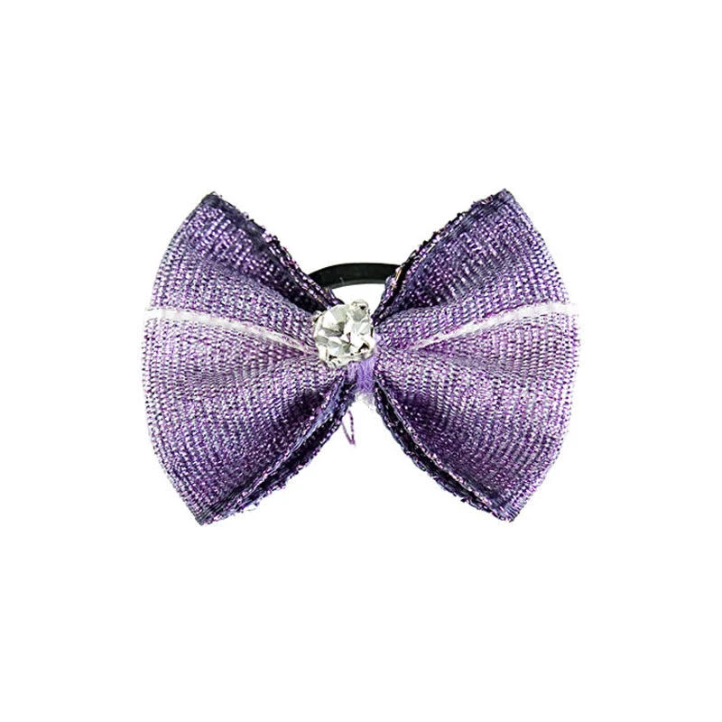 Horze Metallic Mane Bows - Purple 1 Horze Metallic Mane Bows - Purple