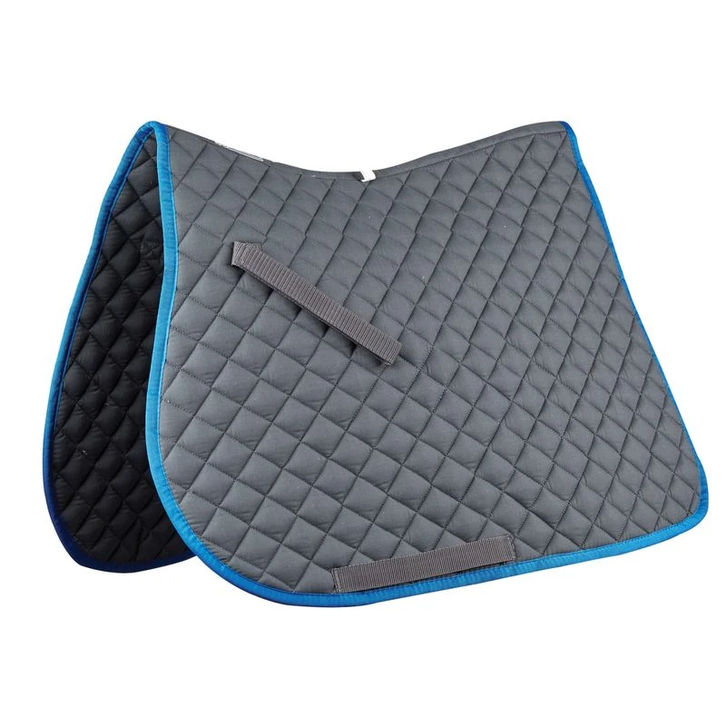 Roma Economy All Purpose Saddle Pad - Charcoal/Blue 1 Roma Economy All Purpose Saddle Pad - Charcoal/Blue