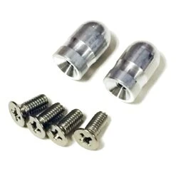 Tech Stirrups Milan Spur Replacement Short Tips - Silver