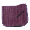 Ovation Elegance Velvet Dressage Pad - Purple/Mauve/Purple