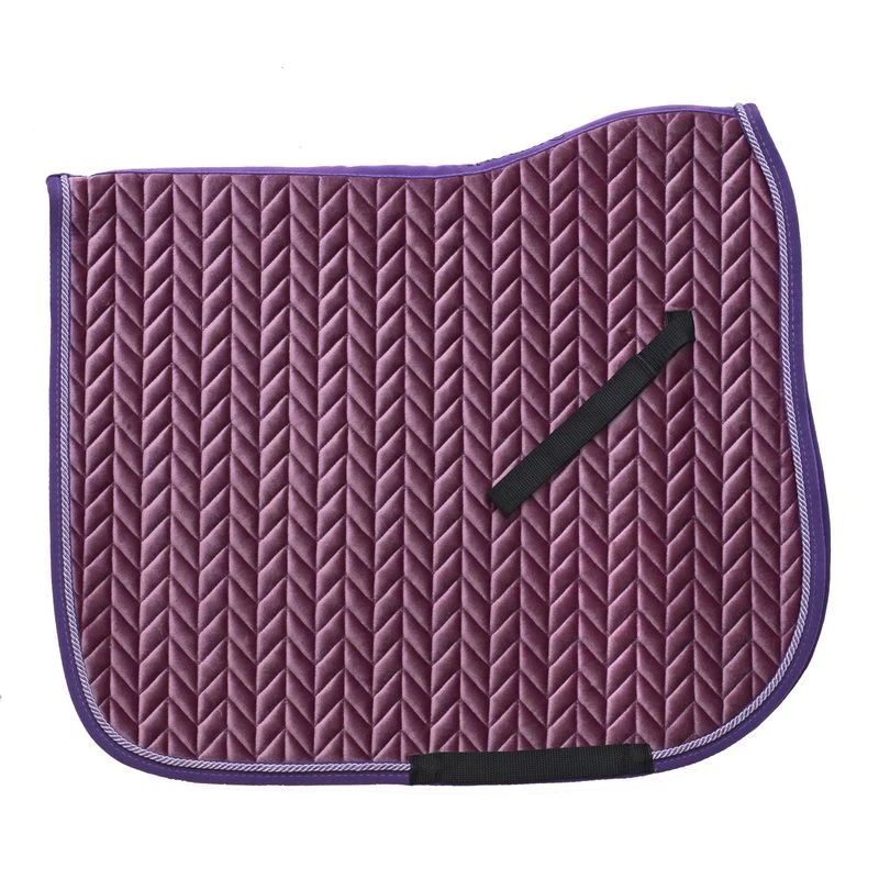 Ovation Elegance Velvet Dressage Pad - Purple/Mauve/Purple 1 Ovation Elegance Velvet Dressage Pad - Purple/Mauve/Purple
