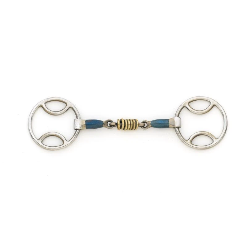 Centaur Double Jointed Disk Loop Ring Gag - Blue Steel 1 Centaur Double Jointed Disk Loop Ring Gag - Blue Steel