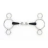 Centaur French Link 2-Ring Gag - Stainless Steel