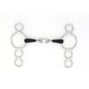 Centaur French Link 3-Ring Gag - Stainless Steel